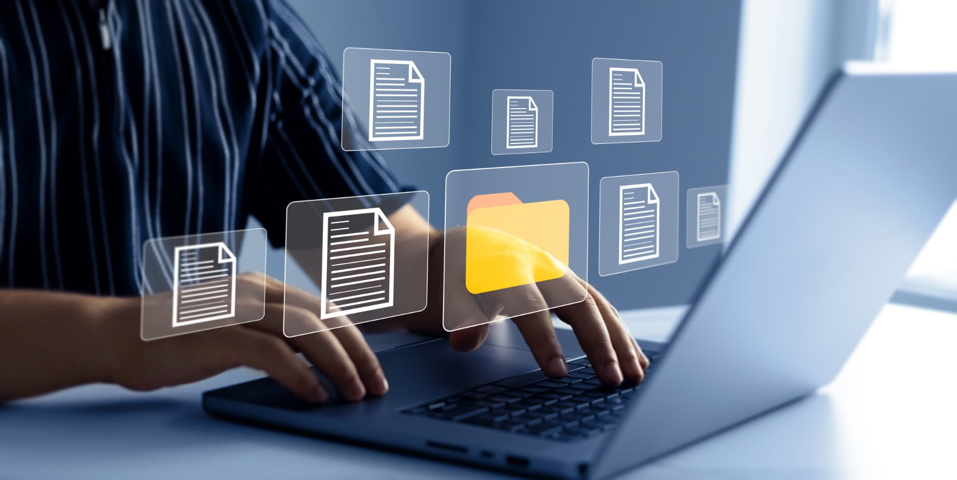 Provider organizing digital credentialing documents
